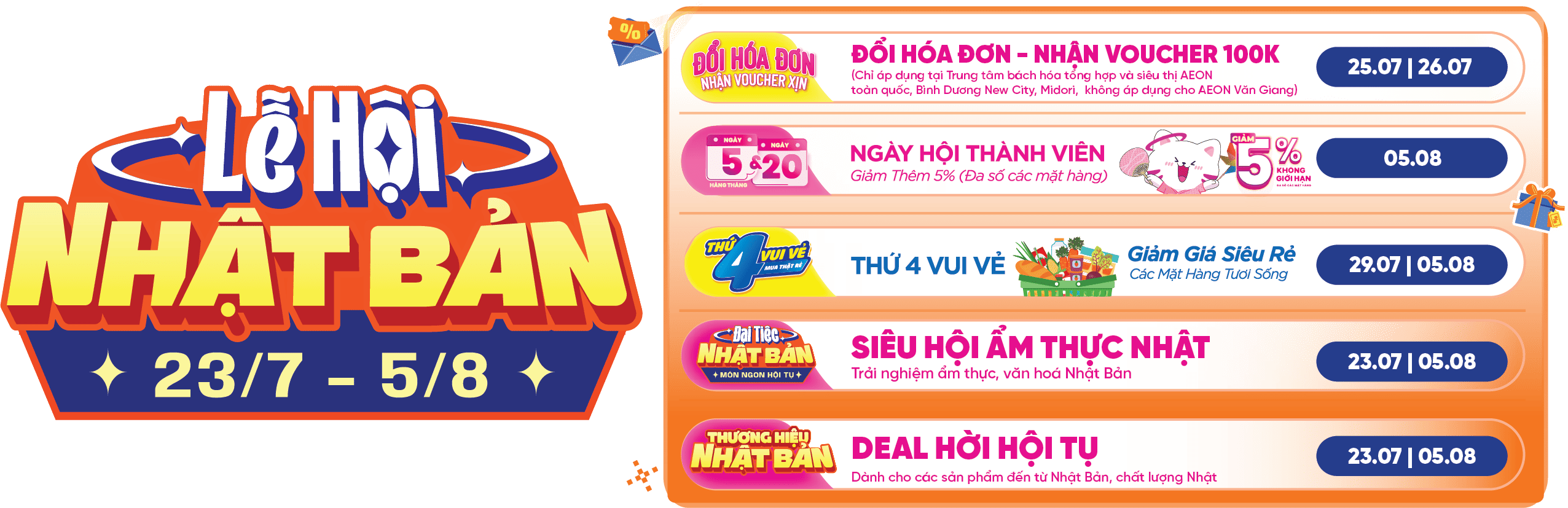 Chuỗi 6 tuần với nhiều hoạt động hấp dẫn