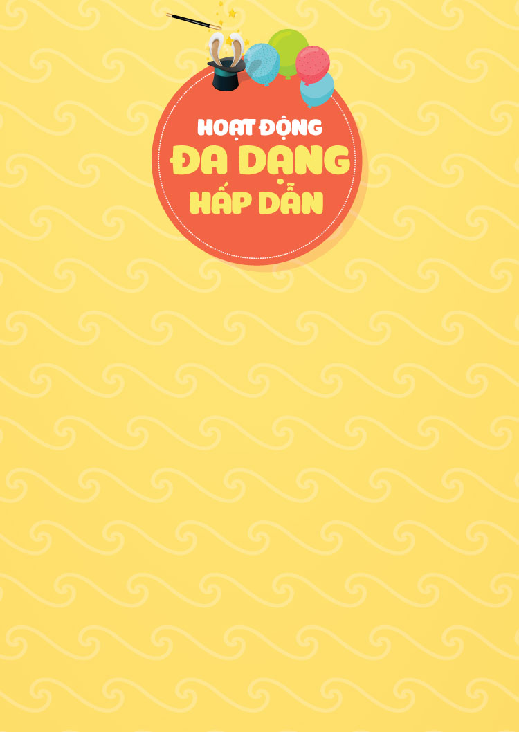Hoạt động đa dạng cho thẻ Kids club