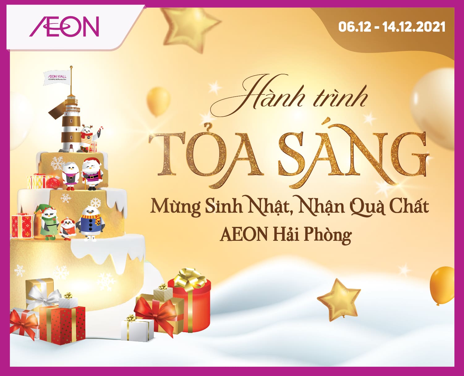 CHÚC MỪNG SINH NHẬT HỘI VIÊN AEON AEON VIỆT NAM
