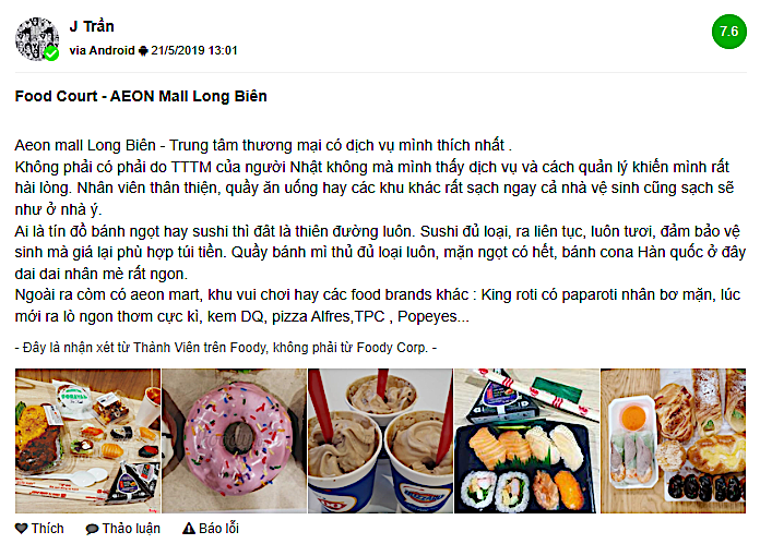 Menu bánh của AEON Bakery thường xuyên được đổi mới theo mùa để đảm bảo đa dạng hóa trải nghiệm của thực khách