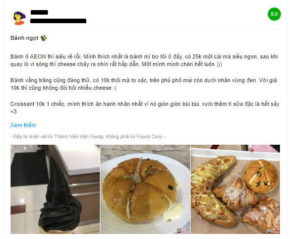 Khách hành dành “cơn mưa lời khen” cho những món bánh được phục vụ tại Delica Bakery