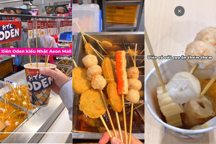 Lẩu Oden kiểu Nhật ở AEON cũng là món yêu thích của nhiều bạn trẻ (nguồn ảnh: 50mot bua)