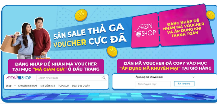 Mã giảm giá AEONESHOP giúp bạn tiết kiệm chi phí khi mua sắm tại AEONESHOP