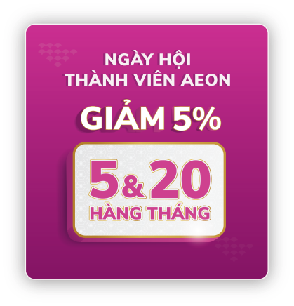 Mã “MEMBERDAY” là mã giảm giá dành riêng cho thành viên của siêu thị AEON, được áp dụng vào ngày 5&20 hàng tháng