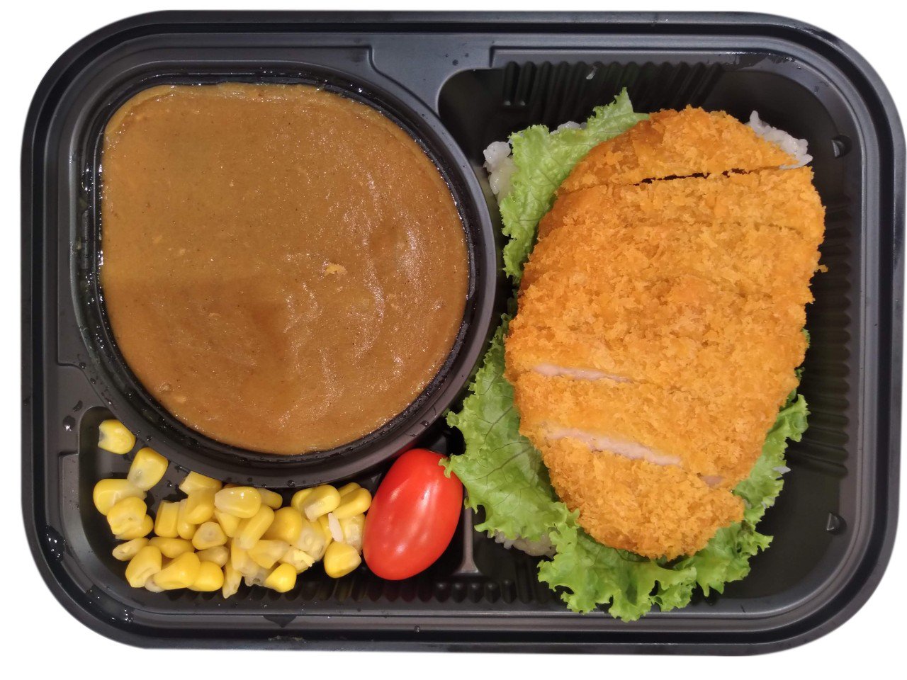 Một phần cà ri Nhật ăn kèm với thịt chiên xù (Tonkatsu) tại TTBHTH & Siêu thị AEON
