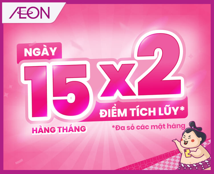 Chương trình tích điểm tích lũy cho AEON Member ở siêu thị Nhật Bản AEON là một trong những ưu đãi khách hàng không nên bỏ qua