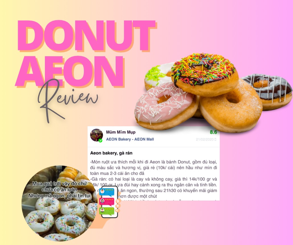 Donut trở thành món bánh ruột khi khách hàng đến AEON Bakery
