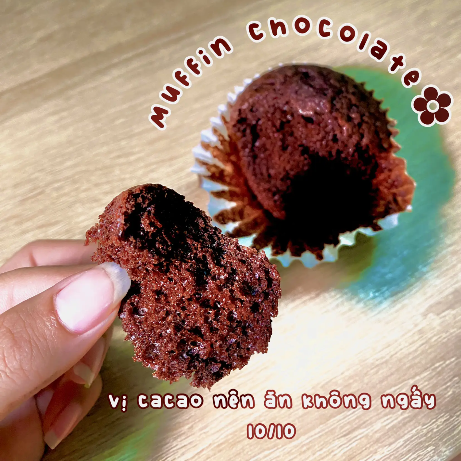 Khách hàng đã thưởng thức và rất yêu thích vị cacao của bánh Muffin