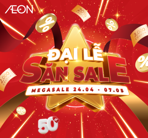 ĐẠI LỄ SĂN SALE – MEGASALE 24.04-07.05