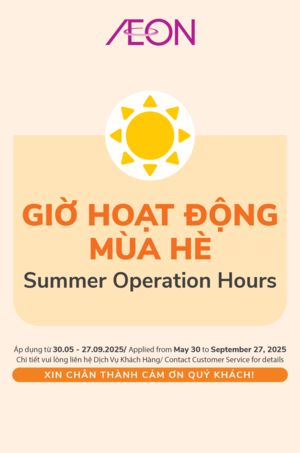 CẬP NHẬT GIỜ HOẠT ĐỘNG MÙA HÈ 2025