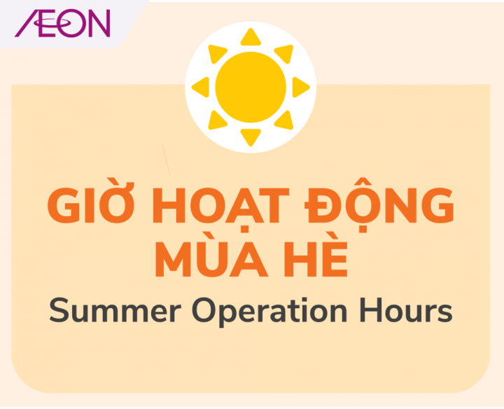 CẬP NHẬT GIỜ HOẠT ĐỘNG MÙA HÈ 2025