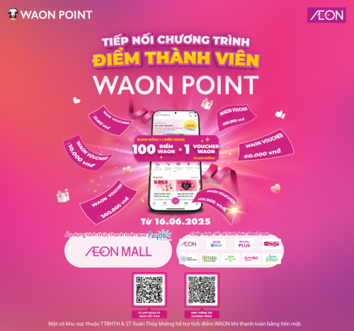TIẾP NỐI CHƯƠNG TRÌNH ĐIỂM THÀNH VIÊN WAON POINT