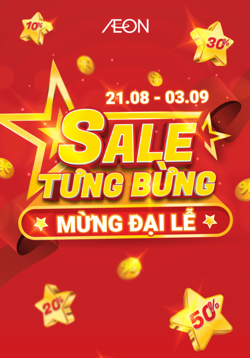 SALE TƯNG BỪNG – MỪNG ĐẠI LỄ