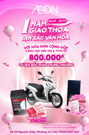 AEON HUẾ MỪNG 1 NĂM GIAO THOA - VẠN SẮC VĂN HÓA