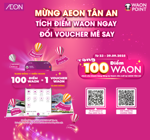 MỪNG KHAI TRƯƠNG AEON TÂN AN – ĐIỂM HẸN MỚI TẠI KHU VỰC ĐỒNG BẰNG SÔNG CỬU LONG