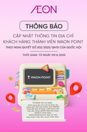 CẬP NHẬT THÔNG TIN ĐỊA CHỈ KHTV WAON POINT
