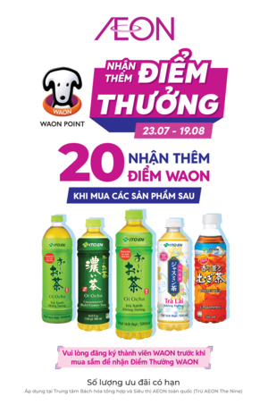 NHẬN THÊM ĐIỂM THƯỞNG WAON POINT - 23.07 - 19.08