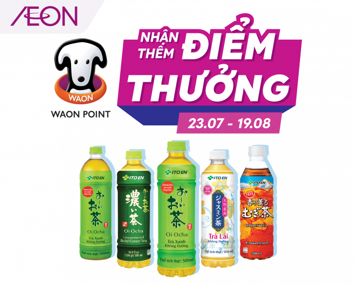 NHẬN THÊM ĐIỂM THƯỞNG WAON POINT – 23.07 – 19.08
