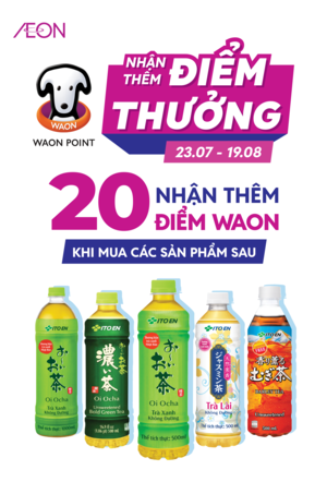 NHẬN THÊM ĐIỂM THƯỞNG WAON POINT - 23.07 - 19.08