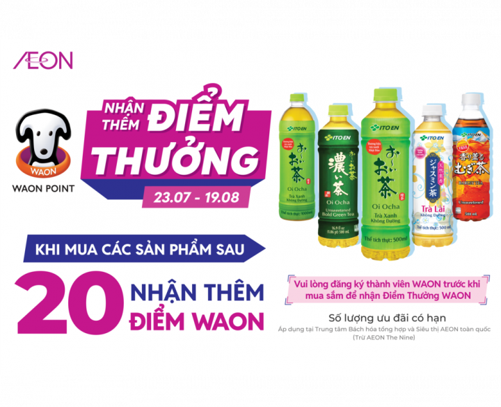 NHẬN THÊM ĐIỂM THƯỞNG WAON POINT – 23.07 – 19.08