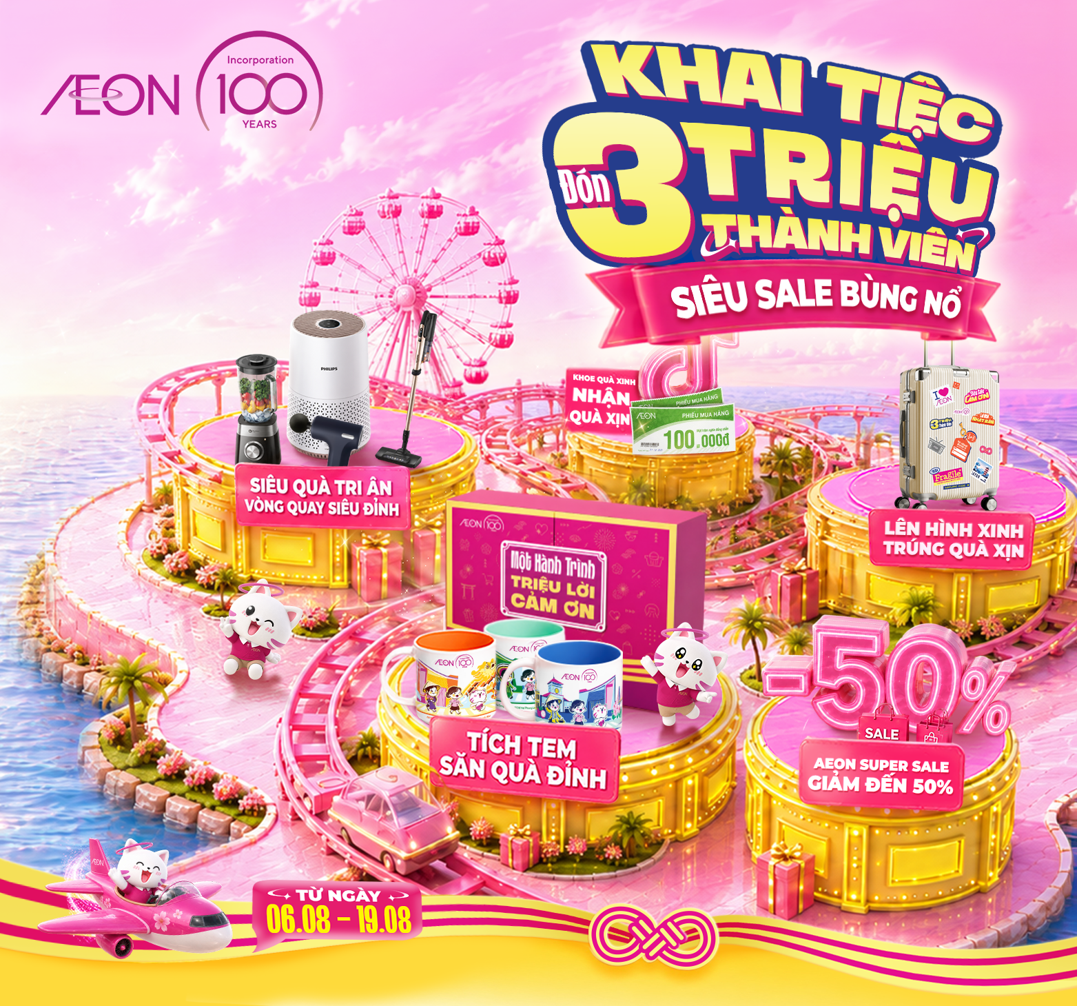 ĐÓN 3 TRIỆU THÀNH VIÊN – SIÊU SALE BÙNG NỔ