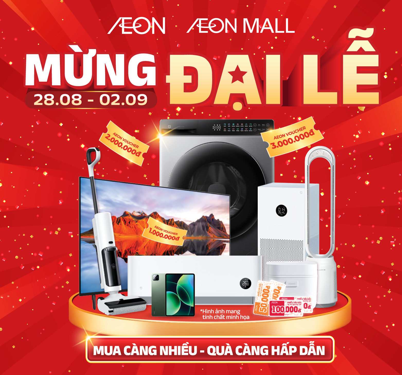 AEON MỪNG ĐẠI LỄ – 28.08 ĐẾN 02.09