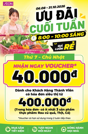 GIÁ LUÔN RẺ TỪ 6/8 - 31/10