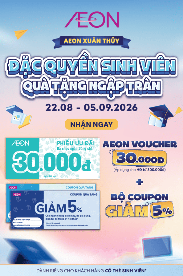 ĐẶC QUYỀN SINH VIÊN COUPON NGẬP TRÀN