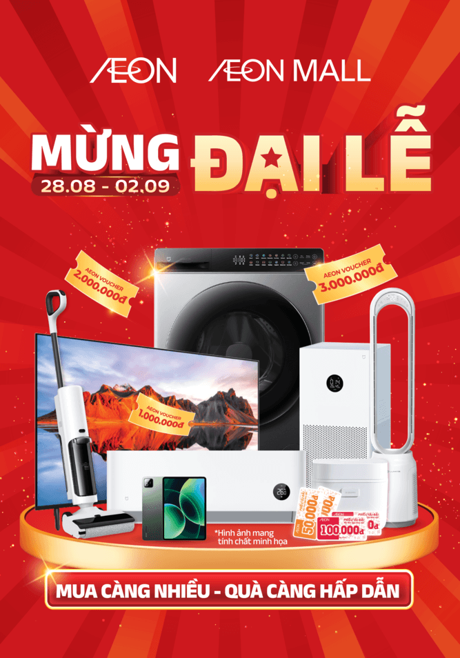 AEON MỪNG ĐẠI LỄ – 28.08 ĐẾN 02.09