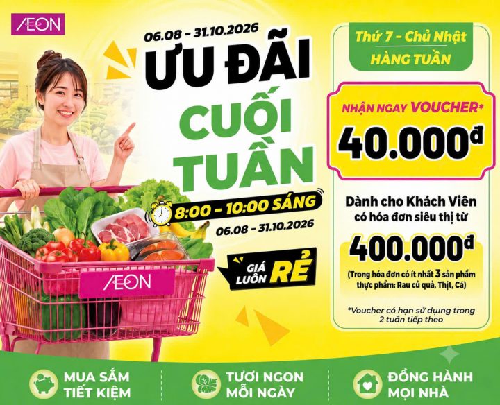 GIÁ LUÔN RẺ TỪ 6/8 – 31/10