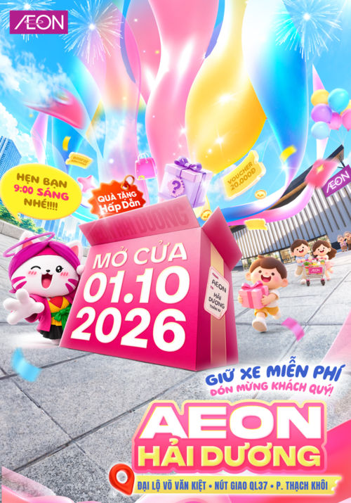 KHAI TRƯƠNG AEON HẢI DƯƠNG - CHẤT NHẬT GIAO HOÀ - VẠN SẮC XỨ ĐÔNG