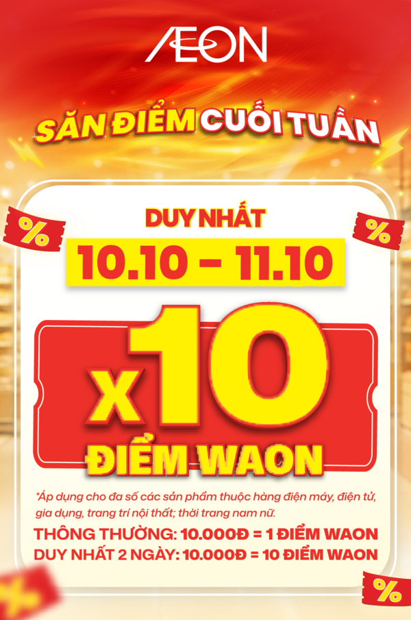 SĂN ĐIỂM CUỐI TUẦN - DUY NHẤT 10.10 - 11.10
