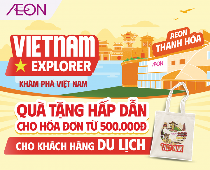AEON THANH HOÁ – TẶNG TÚI CANVAS